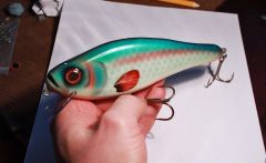 6.5" pike crank bait "injured baitfish"