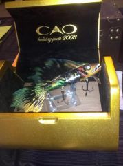 "CAO Cigar Bait- Walleye"-Tribal paint scheme-display