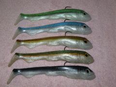 9 1/4" bait in some saltwater colors