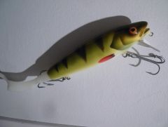 Soft tailed perch coloured crank bait.