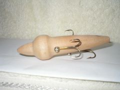 Fixed Hook Woodpecker style lure in progress