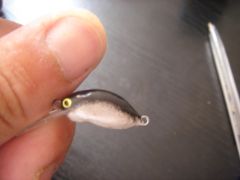 2 cm series lure made from balsa - designed for chubs