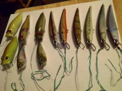 set for of bass baits for customer..