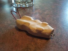 finished carving first homemade lure!