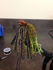 stand up brush jigs with trokar hooks