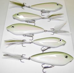 Hand Carved Blue Stripers