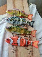 some new colors for my perch swimbait model