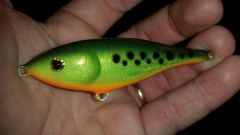 Foiled Rapala Twitching Rap in Hot Speck