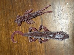 enforcerbaitmolds 3" shrimp and Eradicater lizard