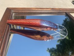 SS Lures 6” natural cedar with ghost flag