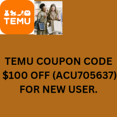 [{ New Updated}] Temu Coupon Code $100 Off [{acu705637}] For First Time User