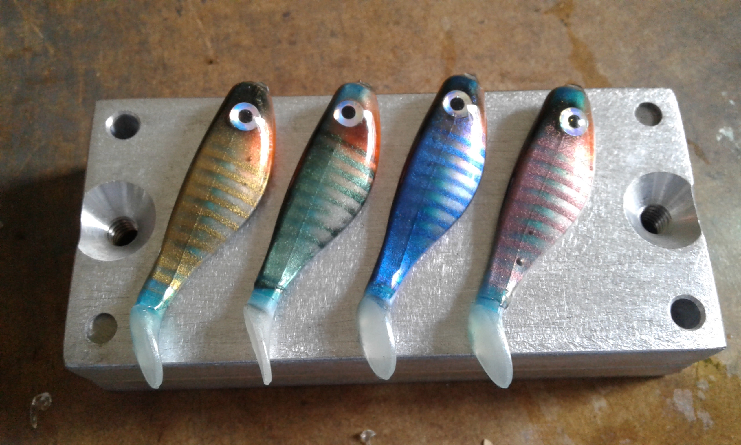 airbrushed soft baits - Soft Plastics -  - Tackle  Building Forums