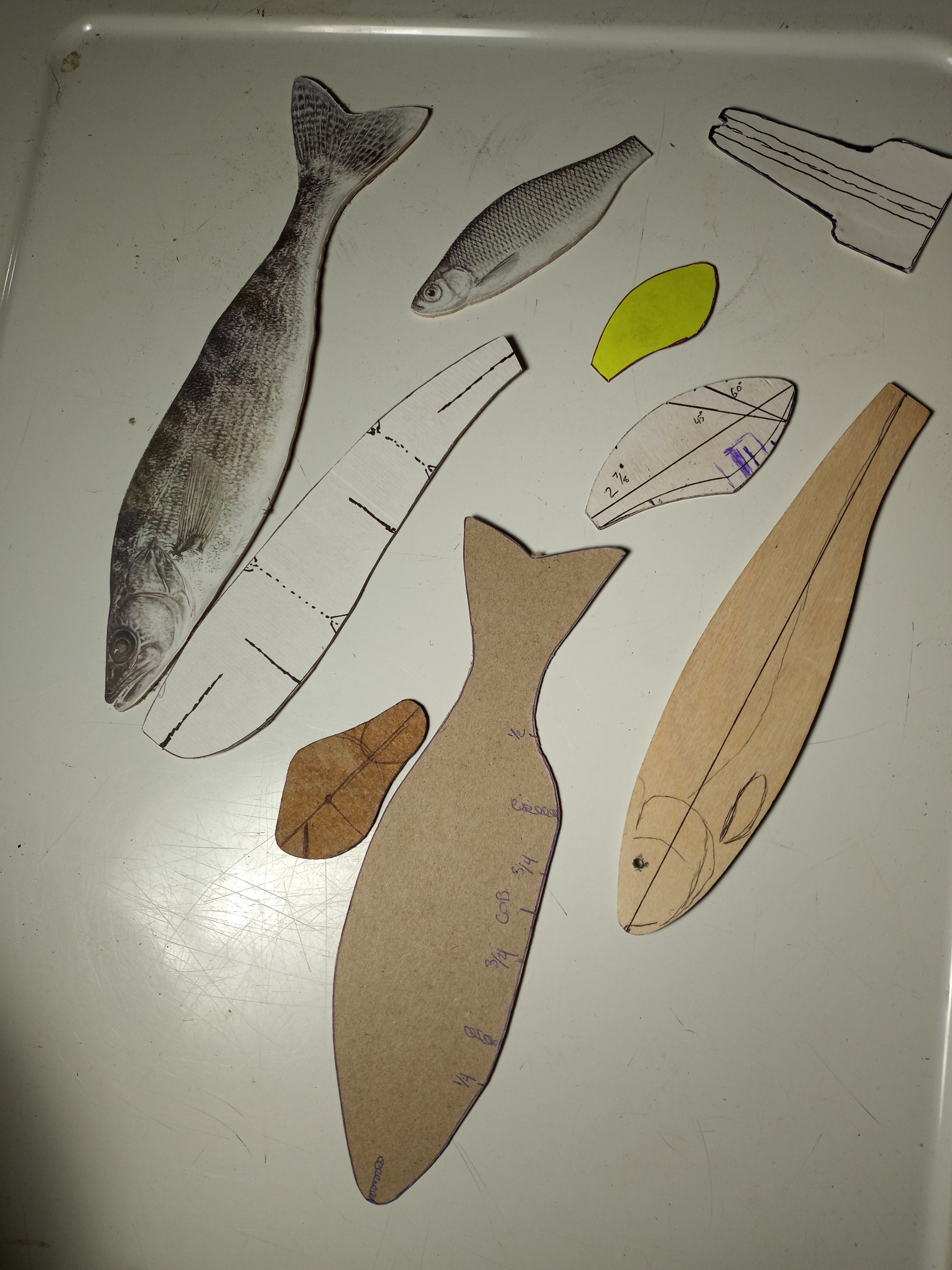 4 Fishing Lure Stencils Various Patterns -  Canada